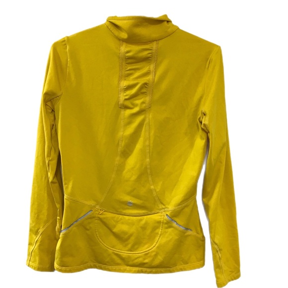 Athleta Yellow 1/4 Zip Pullover - Picture 3 of 8